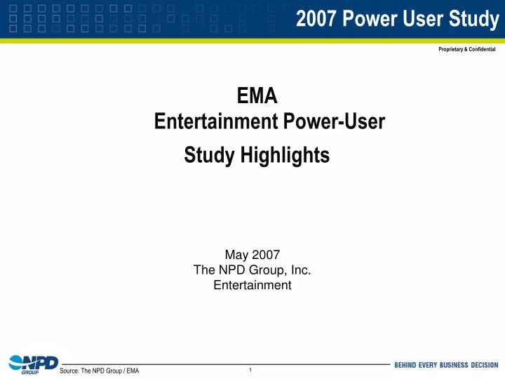 2007 power user study