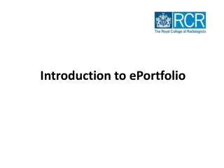 Introduction to ePortfolio