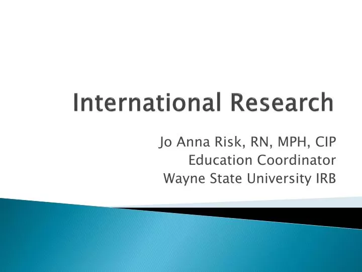 international research