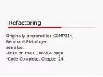 Refactoring - slide 1