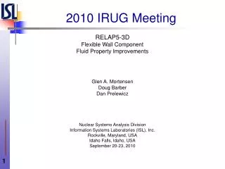 2010 IRUG Meeting