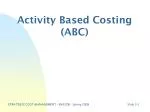Activity Based Costing (ABC) - slide 1