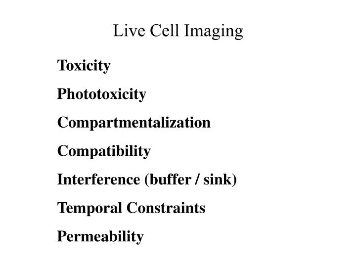 live cell imaging