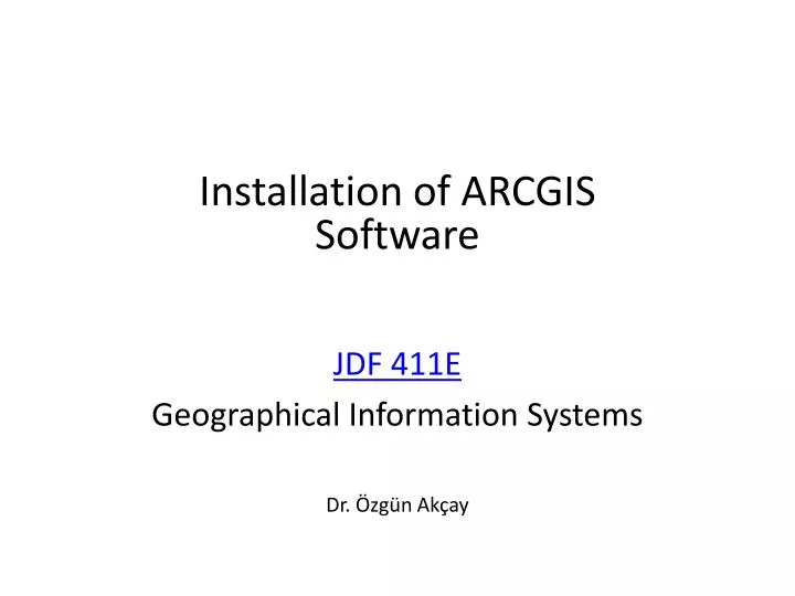 jdf 411e geographical information systems dr zg n ak ay