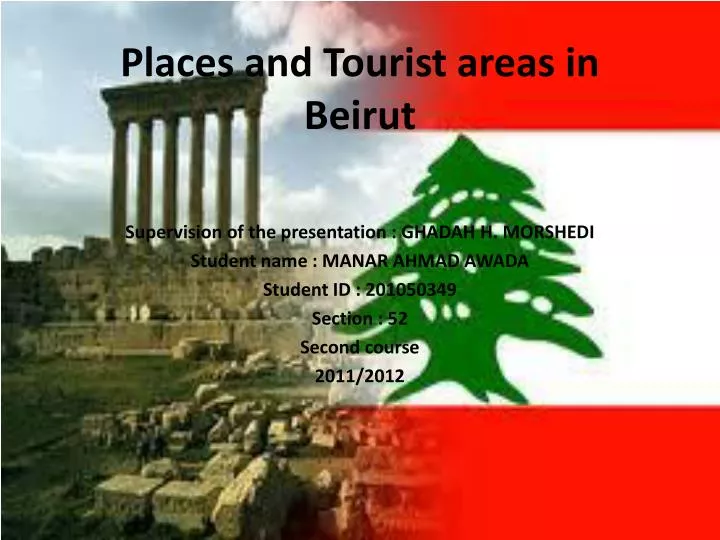 places and tourist areas in beirut