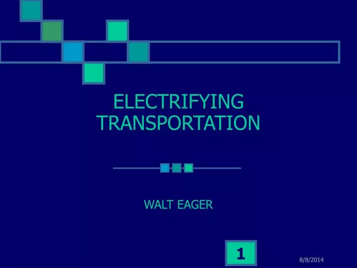electrifying transportation