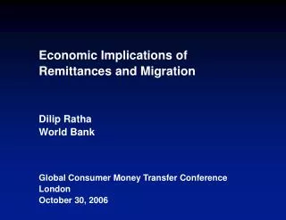 Development implications of migration and remittances