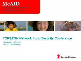 TOPS/FSN Network Food Security Conference