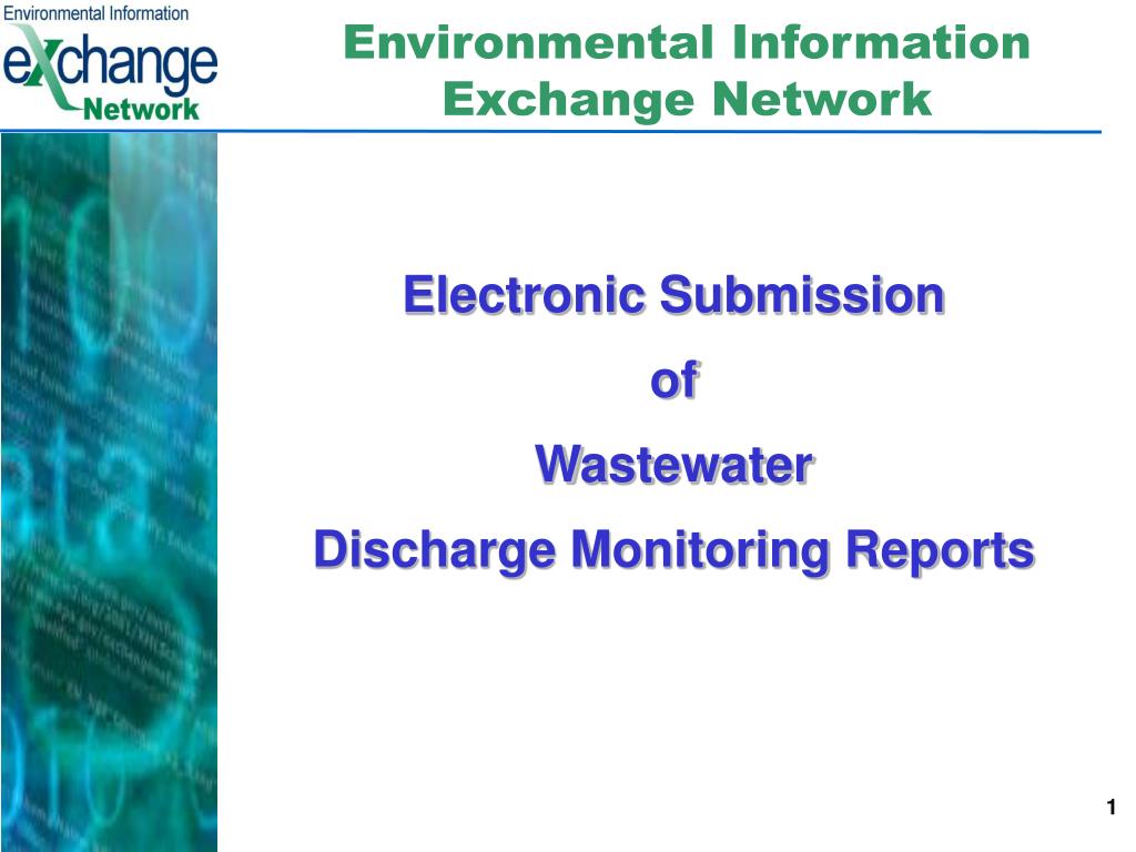 Environmental Exchange PPT - Environmental Information Exchange Network PowerPoint ...