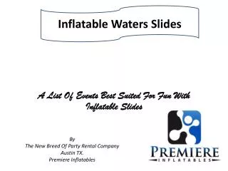 Inflatable Waters Slides