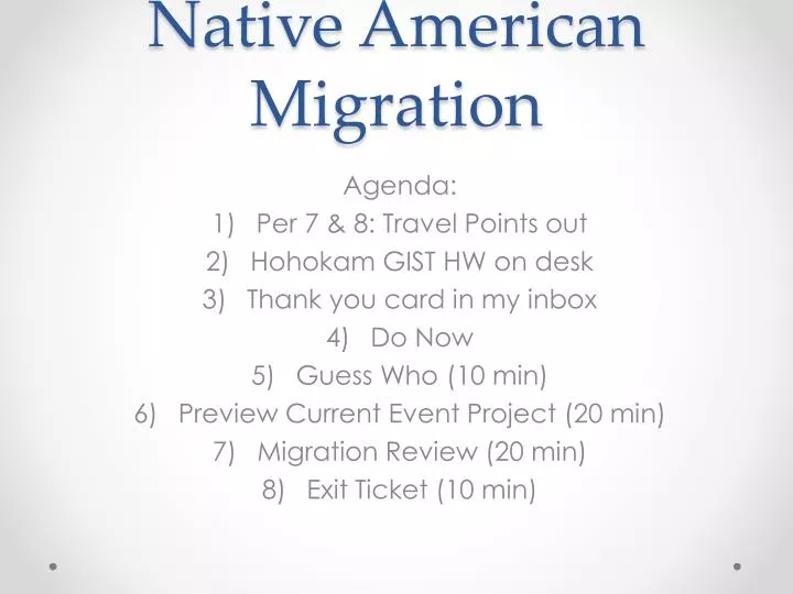 native american migration