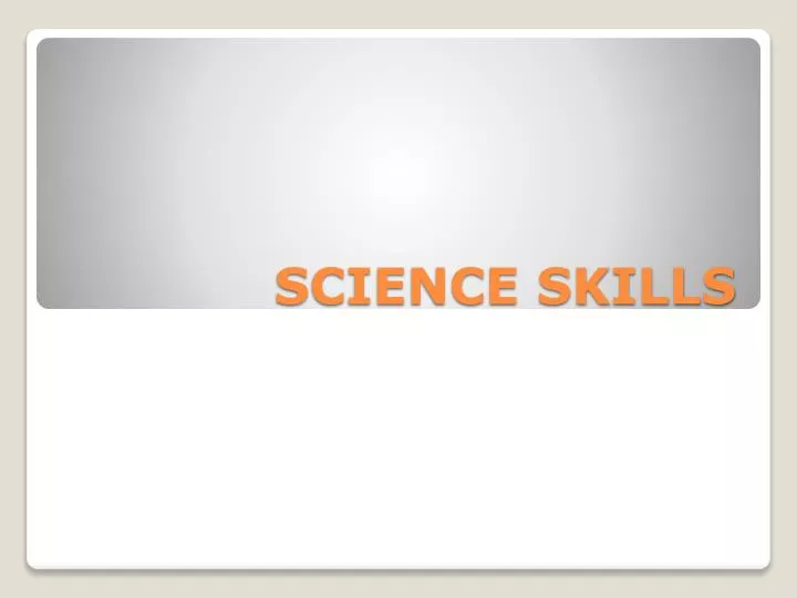 science skills