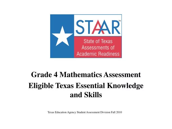grade 4 mathematics assessment eligible texas essential knowledge and skills