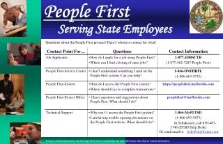 Serving State Employees