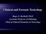Clinical and Forensic Toxicology - slide 1