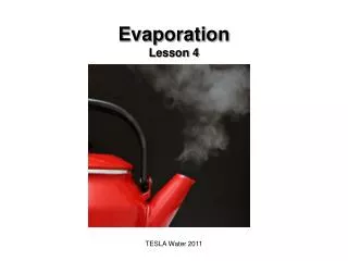 Evaporation Lesson 4