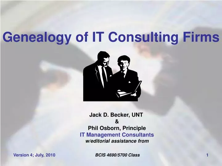 genealogy of it consulting firms