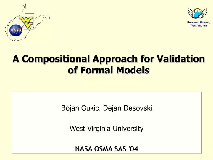 a compositional approach for validation of formal models