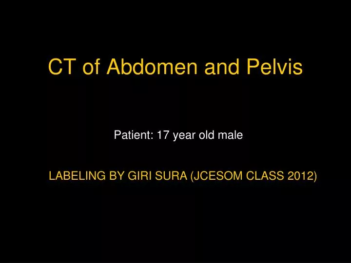 ct of abdomen and pelvis