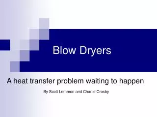 Blow Dryers