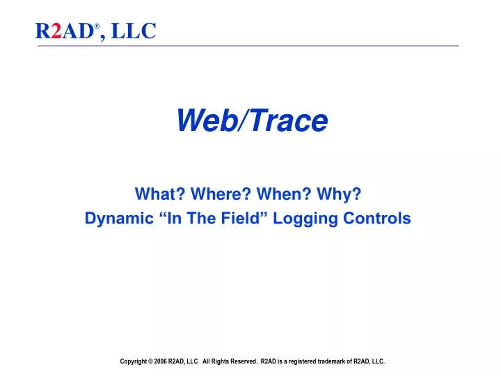 web trace