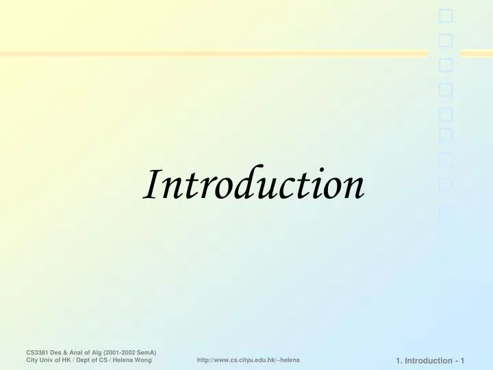 introduction