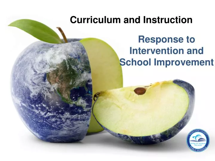 response to intervention and school improvement