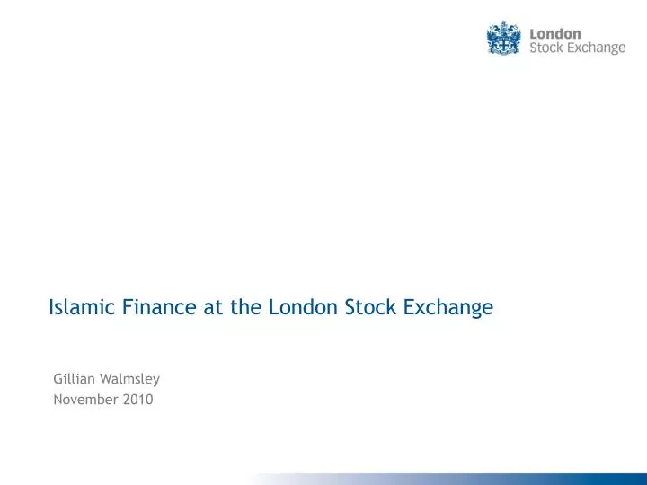 islamic finance at the london stock exchange