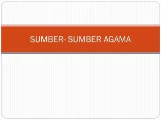 sumber sumber agama
