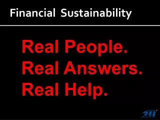 Financial Sustainability