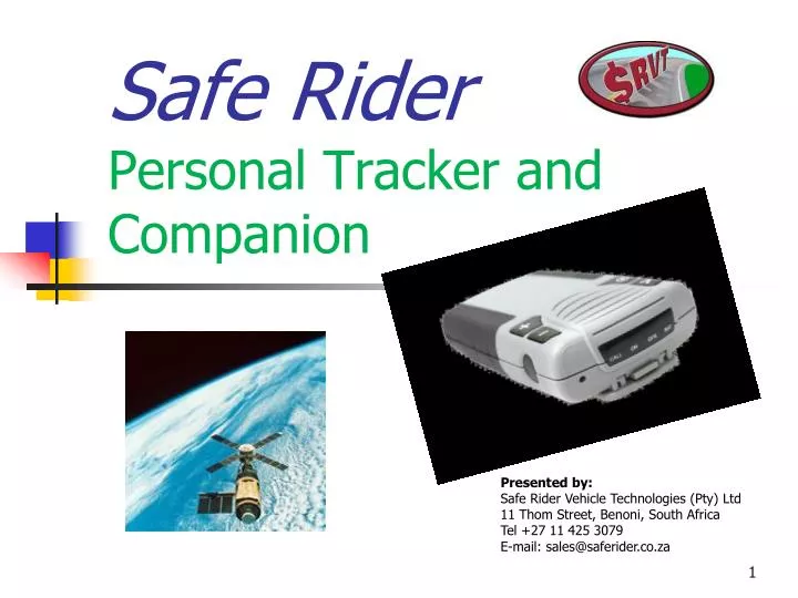 safe rider personal tracker and companion