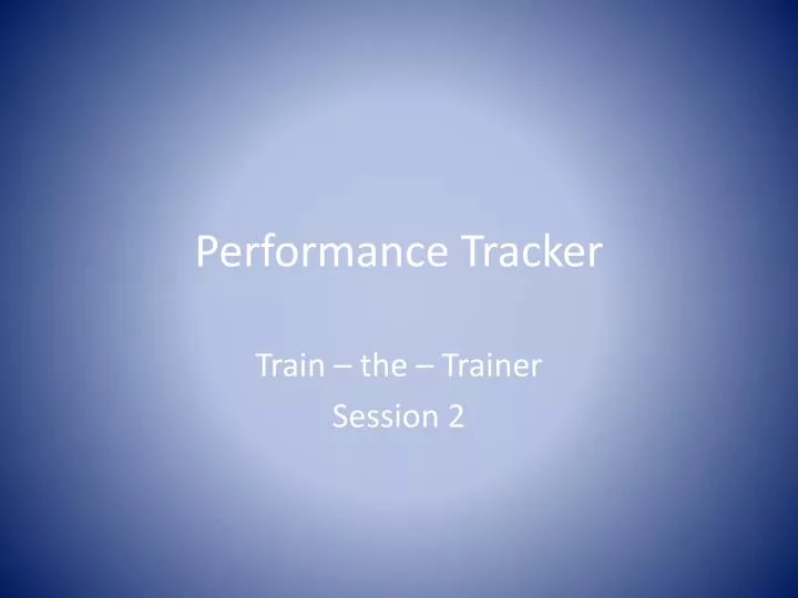 performance tracker
