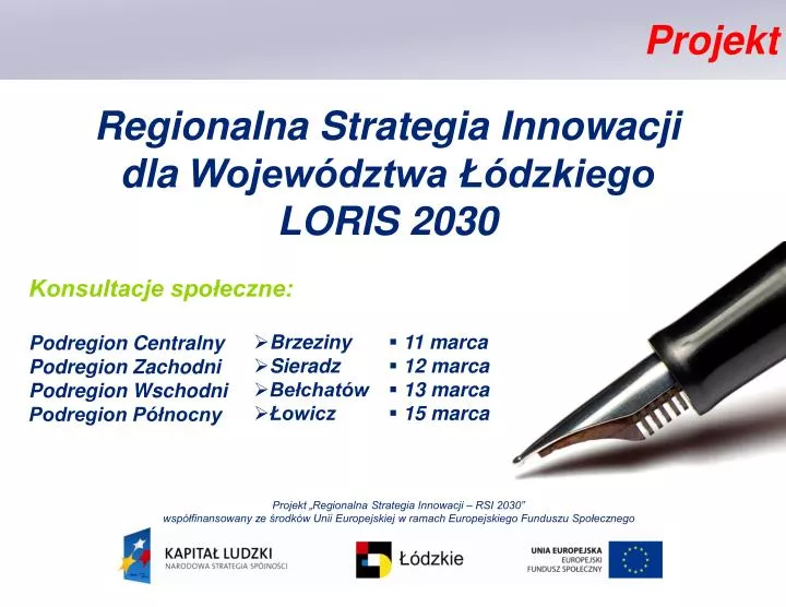 regionalna strategia innowacji dla wojew dztwa dzkiego loris 2030