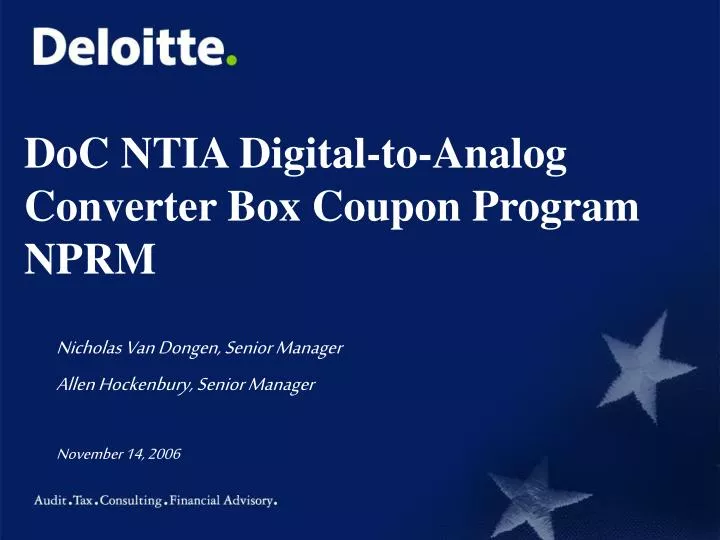 doc ntia digital to analog converter box coupon program nprm