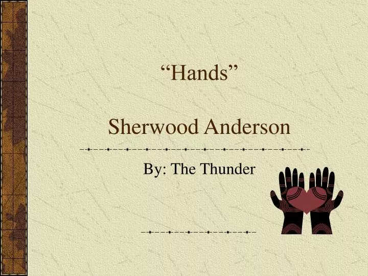 hands sherwood anderson