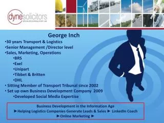 George Inch 30 years Transport &amp; Logistics Senior Management /Director level