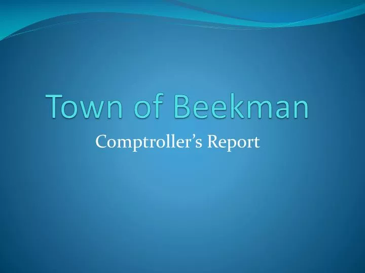 town of beekman