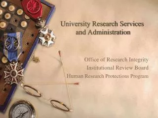 University Research Services and Administration