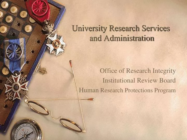 university research services and administration