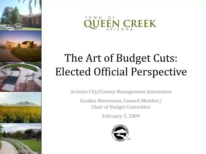 the art of budget cuts elected official perspective