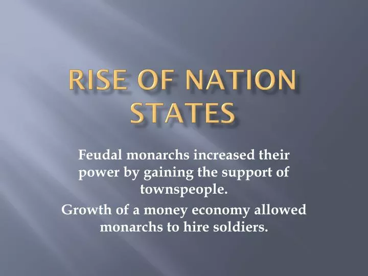 rise of nation states