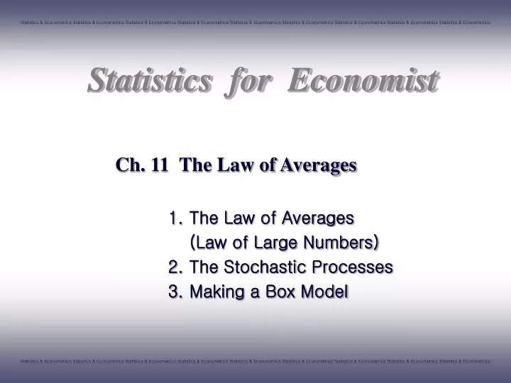ch 11 the law of averages