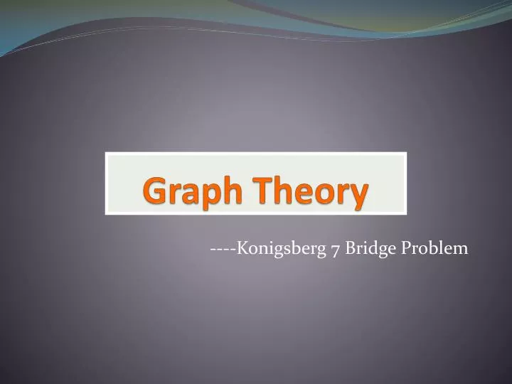 graph theory