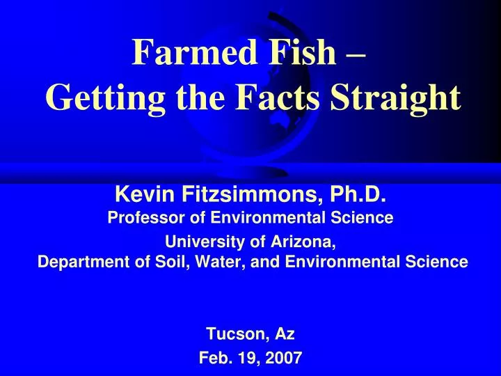 farmed fish getting the facts straight