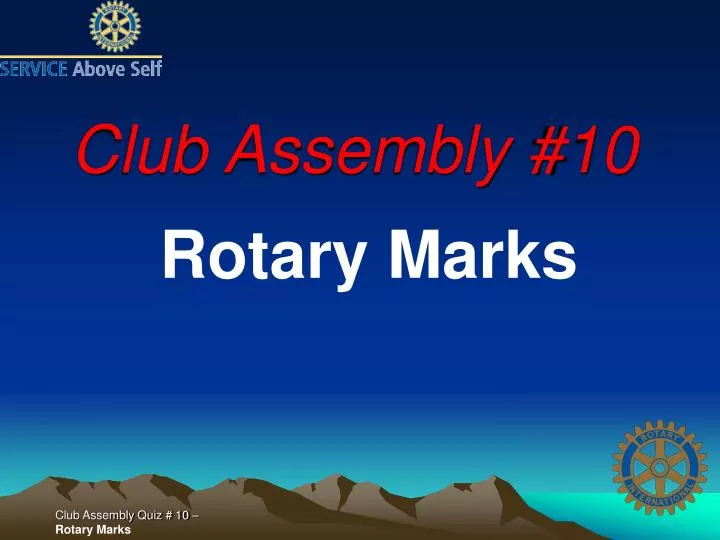 club assembly 10