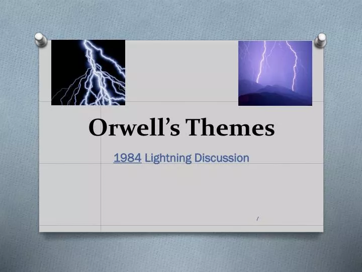 orwell s themes