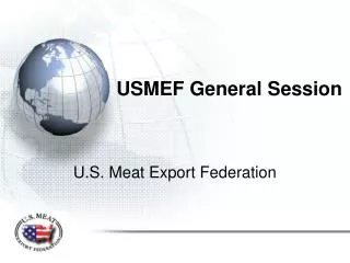 USMEF General Session