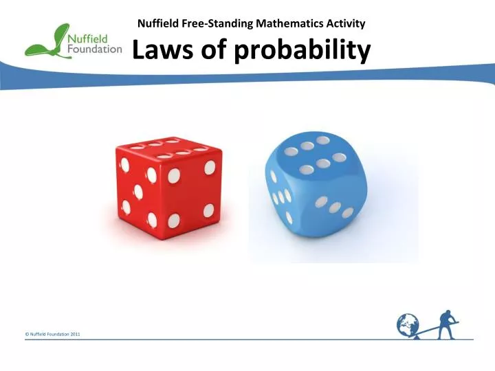 Dice and the Laws of Probability