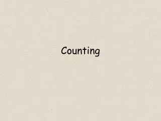 counting