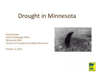 Drought in Minnesota